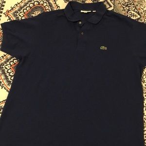 Authentic Lacoste XXL short sleeve polo navy.